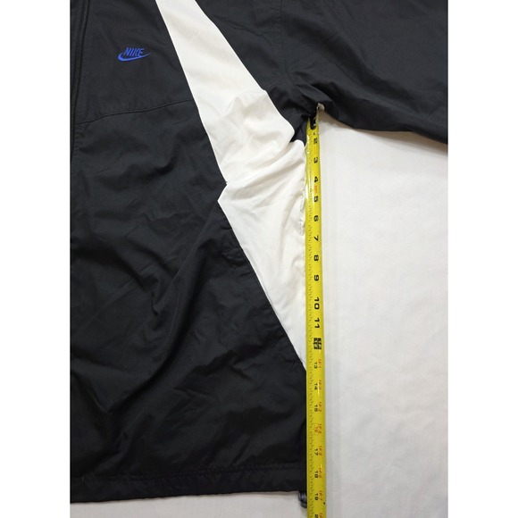 Nike‎ Men's Vintage Black, White, & Blue Full Zip Windbreaker. Size XXL - Picture 8 of 9